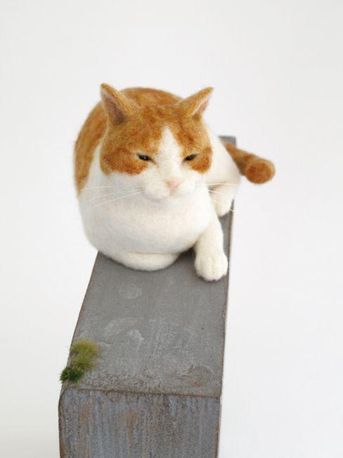 Кот ручной работы, Игрушка ручной работы, Handmade cat, Handmade toy, кот из шерсти, войлочные коты, cat made of wool, felt cats