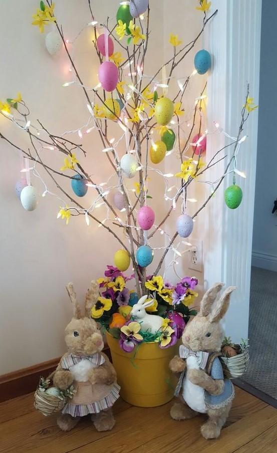 Статуэтка пасхальный кролик, пасхальный декор, украшение пасхального стола, Easter Bunny figurine, Easter decor, Easter table decoration