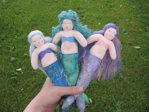 Кукла русалка ручная работа, текстильная русалочка, mermaid handmade doll, mermaid wool, waldorf doll mermaid. Вальдорфская кукла-русалка. Русалка сваляная из шерсти