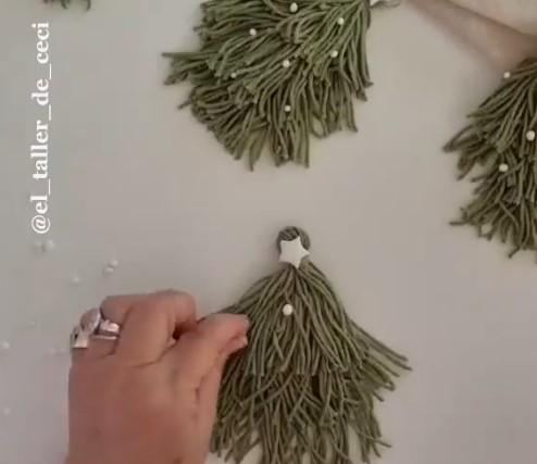 Как сделать новогодний декор своими руками, новогодняя елка без выкройки, DIY Christmas tree