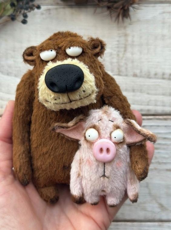 Животные ручной работы, Игрушка ручной работы, зверята ручной работы, Handmade animals, Handmade toy, Игрушка своими руками