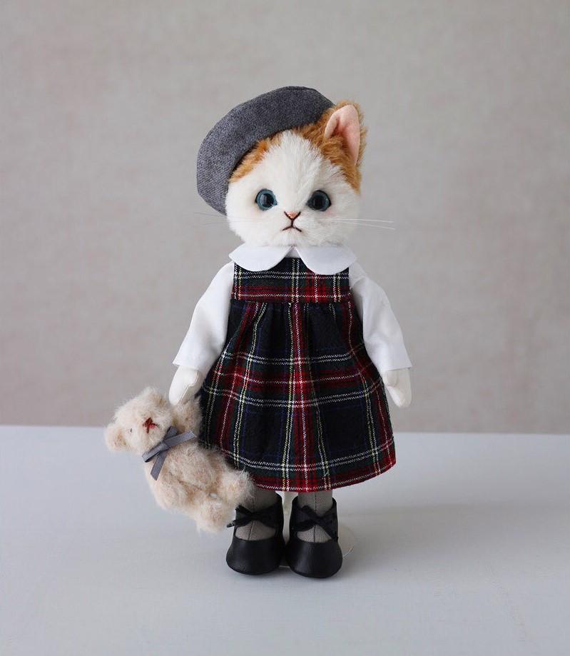 японский кот игрушка, японская кукла кот ручной работы, Игрушка кот ручной работы, japanese handmade cat doll, japanese handmade cat toy