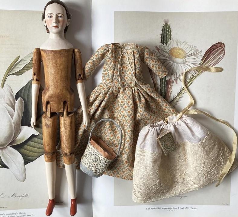 Кукла ручной работы, деревянная кукла, деревянная игрушка, Handmade doll, wooden doll, wooden toy