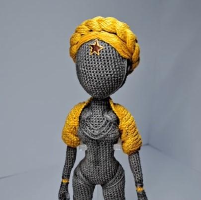 Вязаная кукла ручной работы Близняшка-балерина из игры Atomic Heart, Handmade knitted doll Twin ballerina from the game Atomic Heart