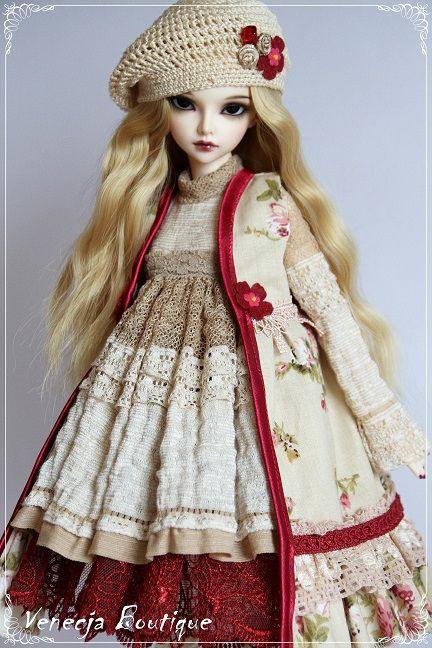 бжд кукла, шарнирная кукла bjd, красивые кукольные одежда, наряды куклы