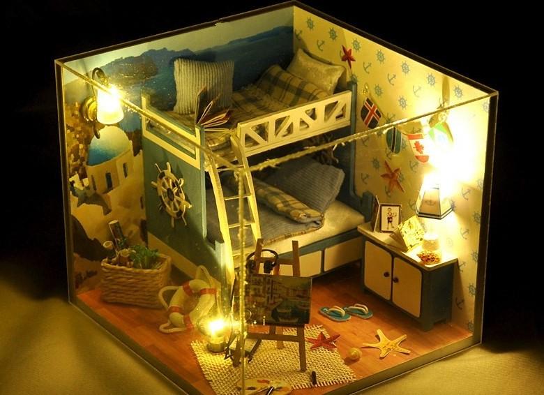 кукольная миниатюра, миниатюрная комната, румбокс, комната и домик для миниатюрных кукол 1:12, румбокс недорого и своими руками, miniature