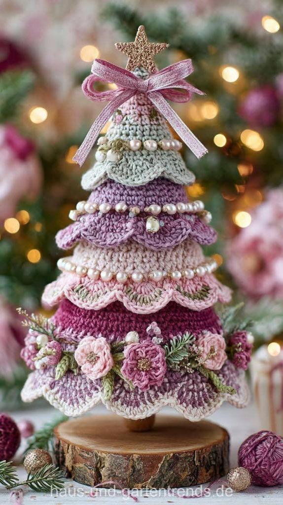 елочка ручной работы, вязаная елочка, елка своими руками на новый год, Handmade Christmas tree, knitted Christmas tree, DIY Christmas tree