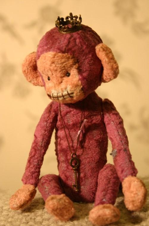 Выкройка игрушки обезьянки, Monkey toy pattern