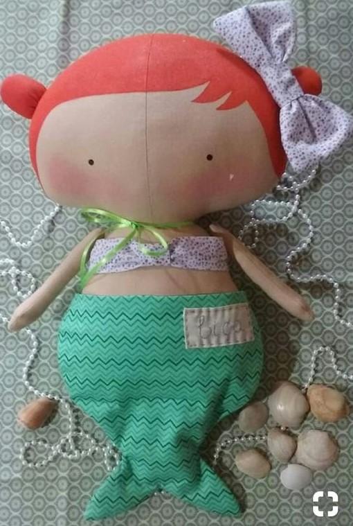 Как сделать текстильную куклу русалку тильда своими руками, diy mermaid doll