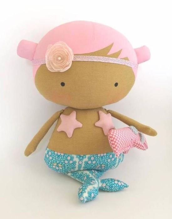 Как сделать текстильную куклу русалку тильда своими руками, diy mermaid doll