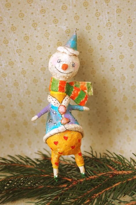 Кукла ручной работы, Игрушка ручной работы, Handmade doll, Handmade toy, игрушка на елку, кукла ребенок, миниатюрная кукла, елочная игрушка, ватная игрушка, новогодний подарок, новогоднее настроение, новогодний декор,  Christmas doll, Christmas toy, handmade Christmas toy, Christmas mood, Christmas decor