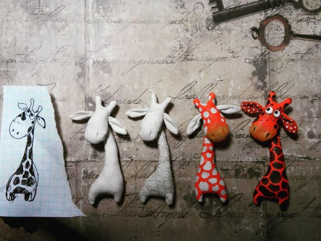текстильный жираф, жираф брошь, выкройка игрушки, выкройка жирафа, pattern toy