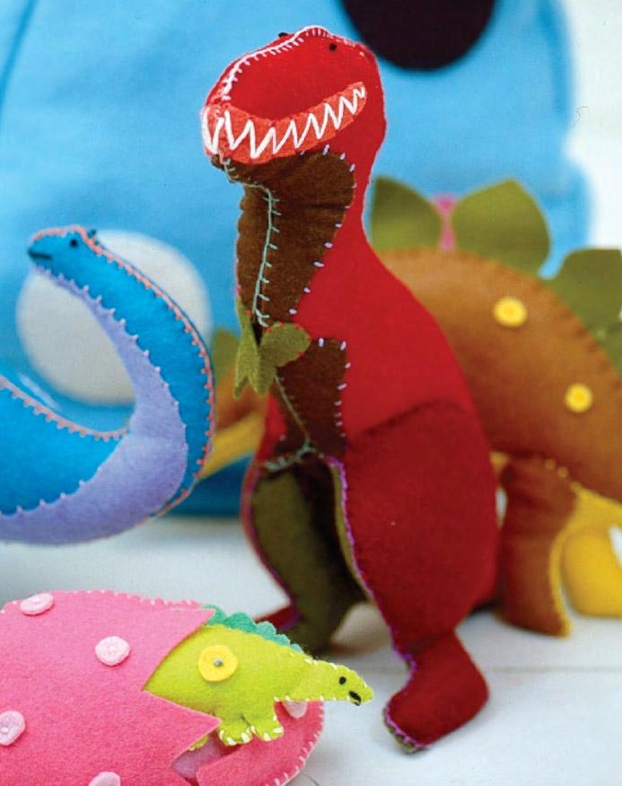 Как сшить мягкую игрушку динозавра. Мастер-класс по текстильному динозавру