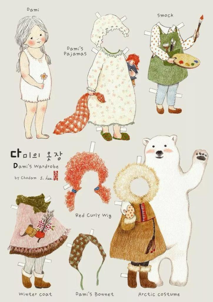 бумажная кукла, время с детьми, бумажный театр, paper doll