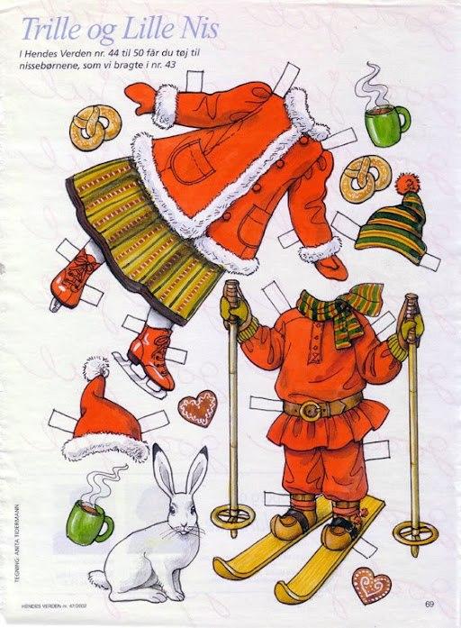 Зимние бумажные куклы, новогодние бумажные куклы, бумажные куклы в зимних нарядах, бумажная кукла Санта Клаус, бумажная кукла гном, винтажная рождественская бумажная кукла, christmas paper doll, Santa Claus paper doll, gnome paper doll, paper doll with winter outfits