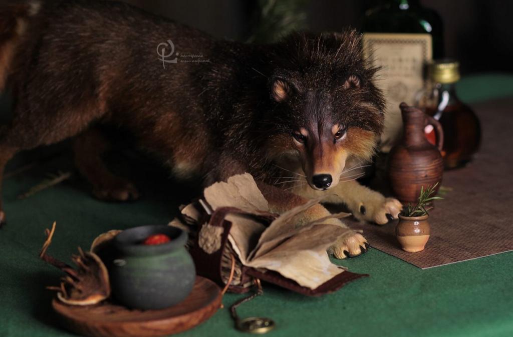 Волк ручной работы, Игрушка ручной работы, Handmade toy, сказочные существа ручной работы