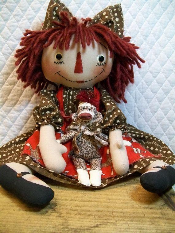 RaggedyAnn, кукла, текстильнаякукла, кукласвоимируками, doll, handmade, handmadedoll, куклы, выкройкакуклы, выкройка