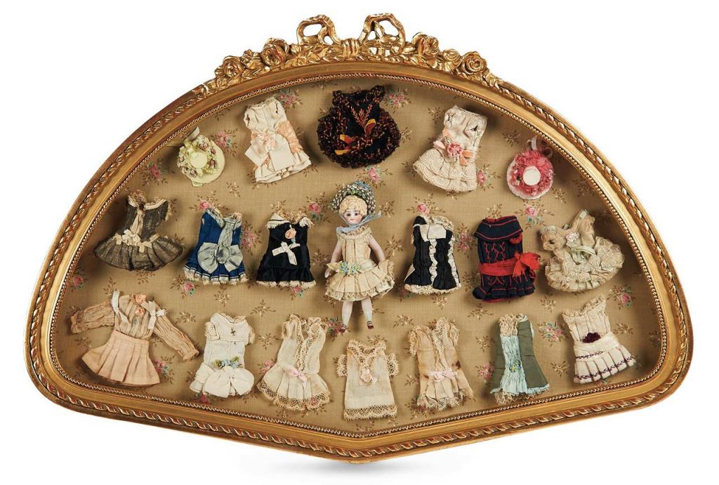 антикварная миниатюра, антикварная кукла, антикварная игрушка, миниатюрный домик