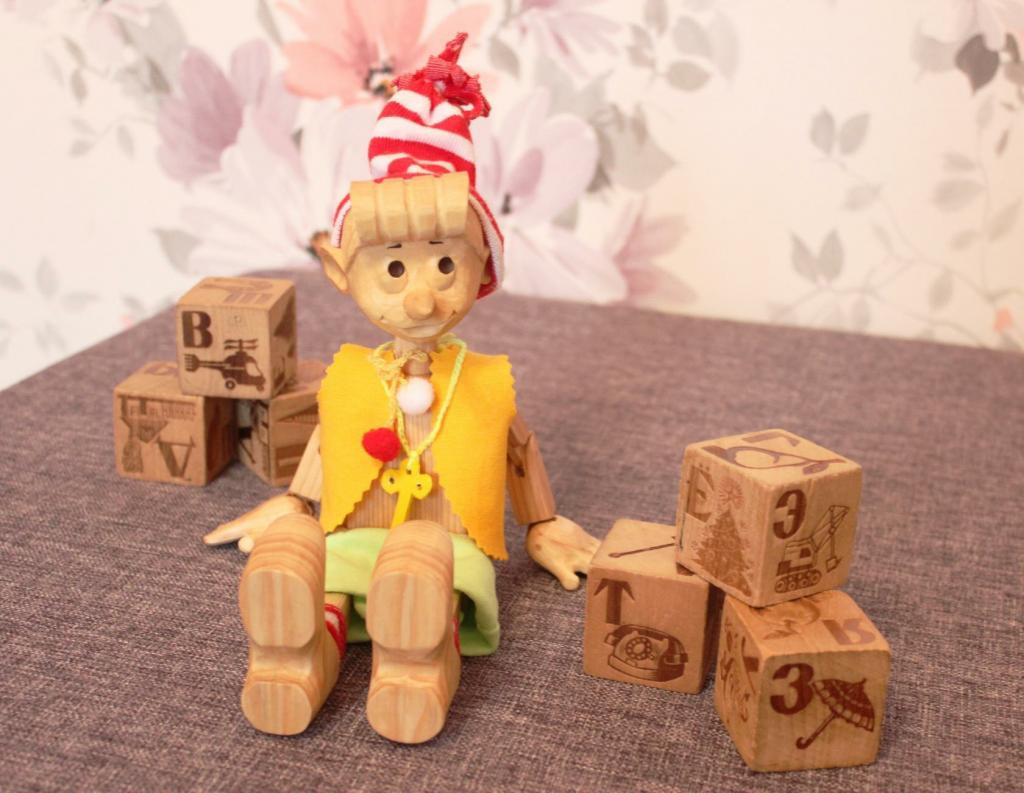 деревянная игрушка Буратоно, Буратино ручной работы, Стас Дерябин, handmadetoy