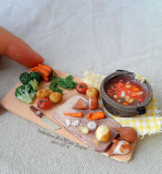 Игрушка ручной работы, Handmade toy, миниатюра, миниатюрная еда, кукольная еда, miniature, miniature food, doll food