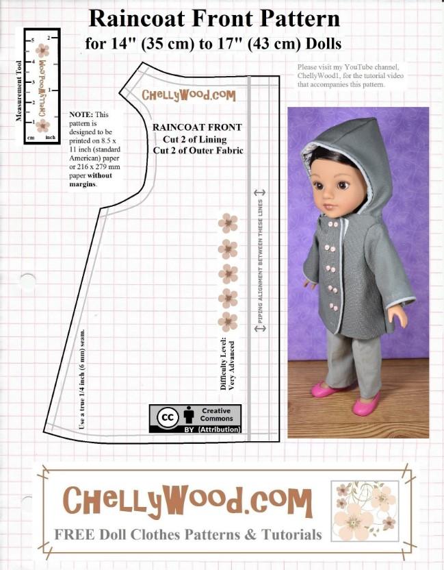кукольная одежда, одежда для кукол, игрушечная одежда, плащ с капюшоном для куклы, doll clothes, doll clothes, toy clothes, hooded cloak for doll