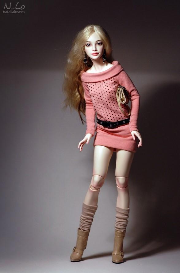 шарнирная авторская кукла, кукла Натальи Лосевой, кукольные наряды для бжд, bjd doll handmade
