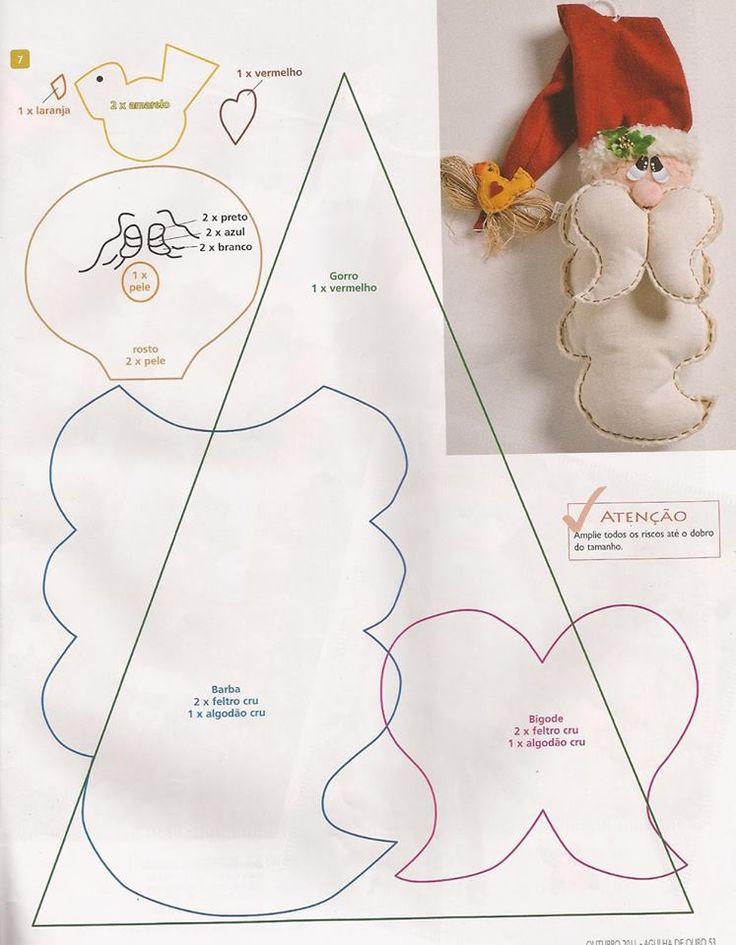 Выкройки Мистера и Миссис Санта Клаус, выкройки текстильного оленя, выкройки рождественских печенек, новогоднего панно и венки, выкройки Деда Мороза, выкройки снеговиков и рождественских звездочек