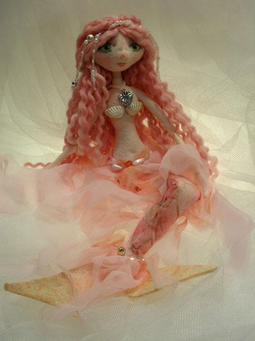Кукла русалка ручная работа, текстильная русалочка, русалка авторской работы, mermaid handmade doll